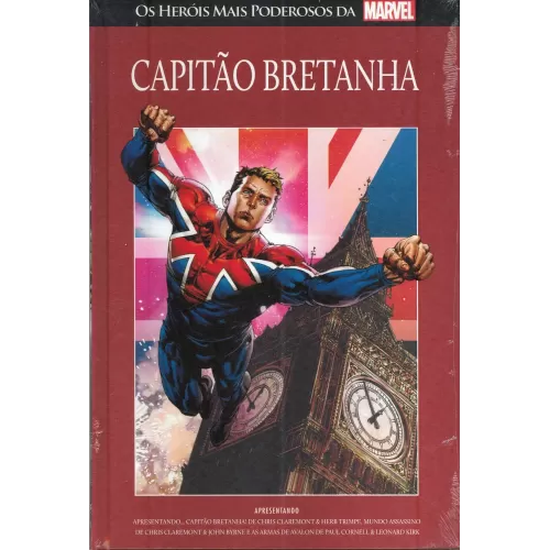 Herois Mais Poderosos da Marvel, Os - 72 - Capitão Bretanha – Apresentando... Capitão Bretanha - Mundo Assassino & As Armas de Avalon - Salvat
