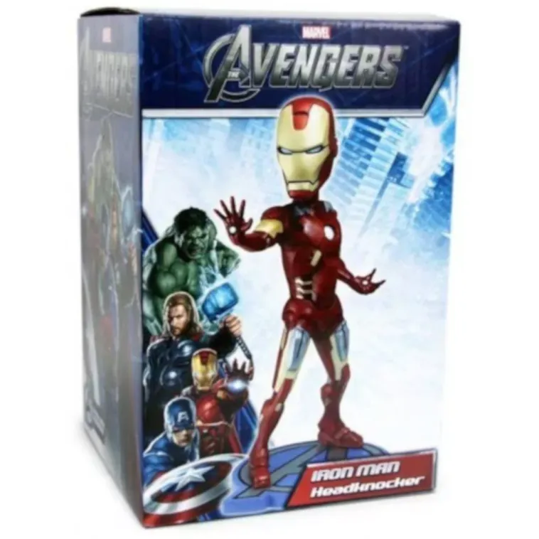 Miniatura Iron Man (Homem de Ferro) Head Knocker - Neca