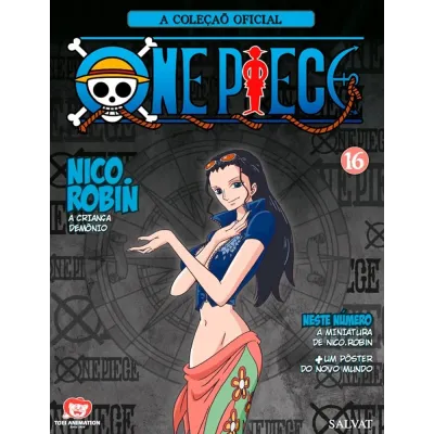 Coleção Oficial One Piece de Miniaturas, A - N° 16 Nico.Robin, A Criança Demônio Coleção Oficial One Piece de Miniaturas, A - N° 16 Nico.Robin, A Criança Demônio