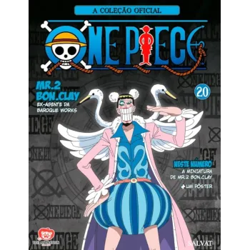 Coleção Oficial One Piece de Miniaturas, A - N° 20 Mr.2.Bon.Clay, Ex Agente Da Baroque Works