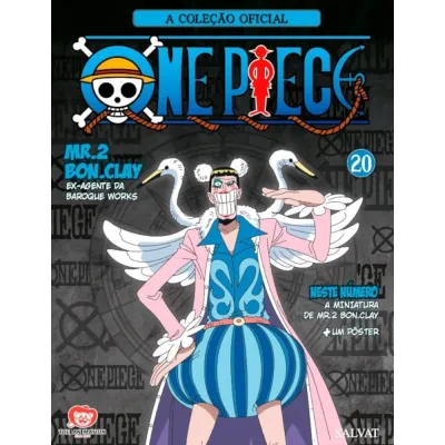 Coleção Oficial One Piece de Miniaturas, A - N° 20 Mr.2.Bon.Clay, Ex Agente Da Baroque Works