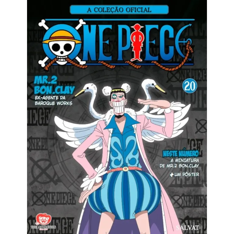 Coleção Oficial One Piece de Miniaturas, A - N° 20 Mr.2.Bon.Clay, Ex Agente Da Baroque Works