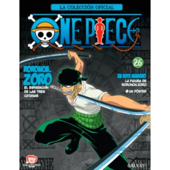 Coleção Oficial One Piece de Miniaturas, A - N° 26 Roronoa.Zoro, O Espadachim das Três Katanas