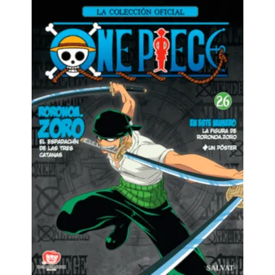 Coleção Oficial One Piece de Miniaturas, A - N° 26 Roronoa.Zoro, O Espadachim das Três Katanas