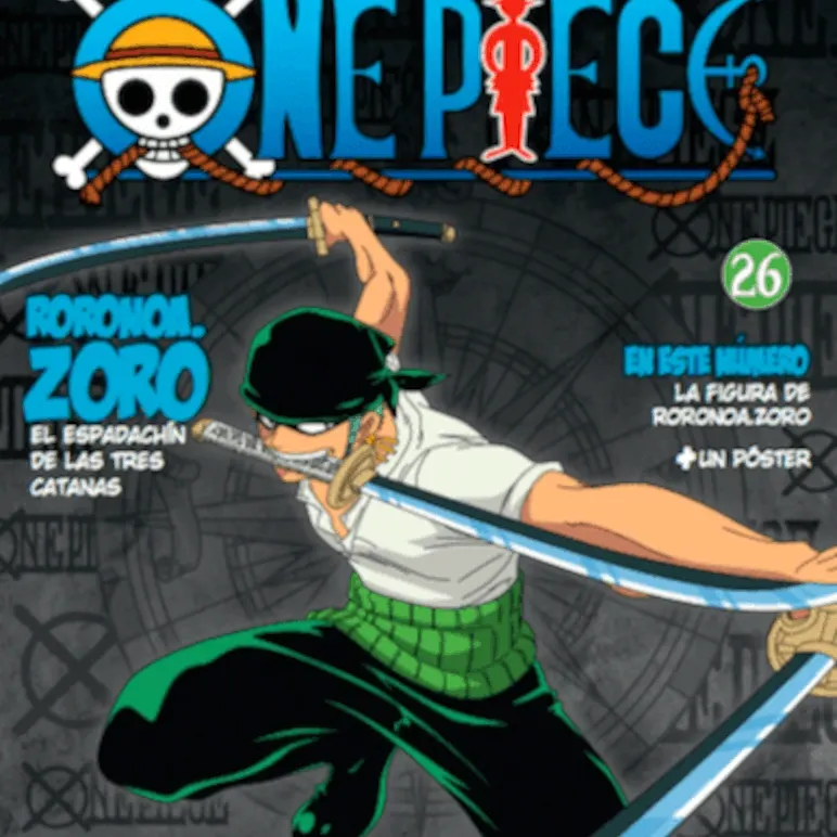 Coleção Oficial One Piece de Miniaturas, A - N° 26 Roronoa.Zoro, O Espadachim das Três Katanas