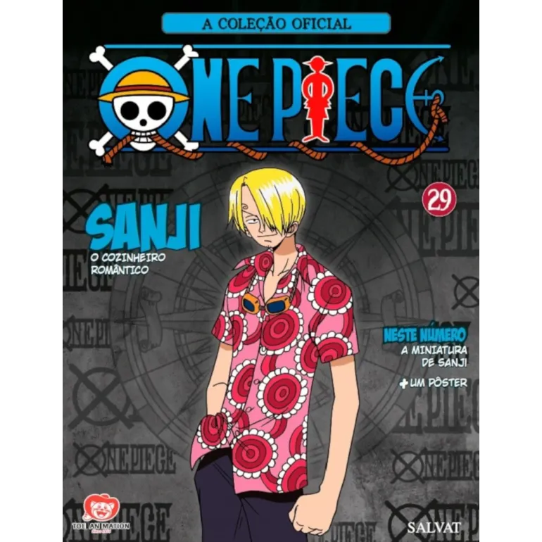 Coleção Oficial One Piece de Miniaturas, A - N° 29 Sanji, o Cozinheiro Romântico