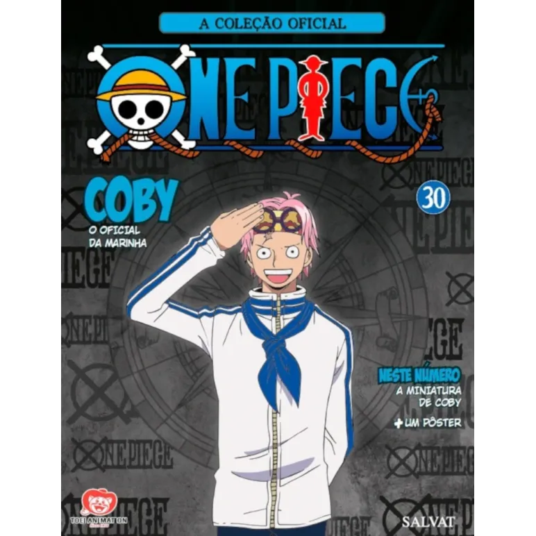 Coleção Oficial One Piece de Miniaturas, A - N° 30 Coby, o Oficial da Marinha Coleção Oficial One Piece de Miniaturas, A - N° 30 Coby, o Oficial da Marinha