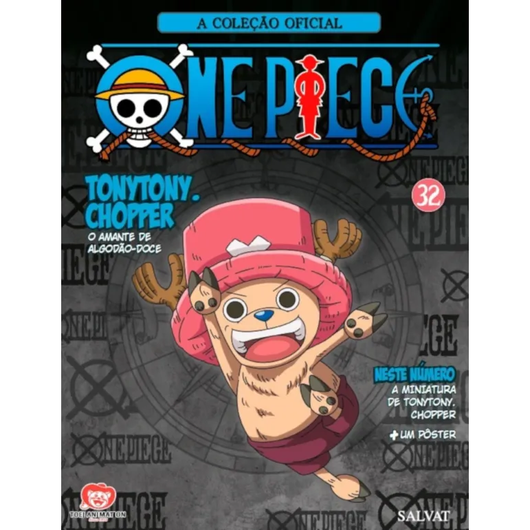Coleção Oficial One Piece de Miniaturas, A - N° 32 TonyTony.Chopper - O amante de algodão-doce