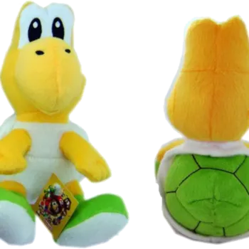 Pelúcia Mário Bros: Koopa Tropa Verde (23cm)