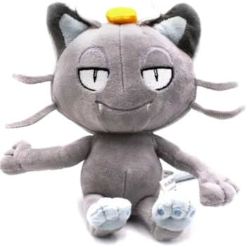 Pelúcia Pokémon: Meowth de Alola (18cm)