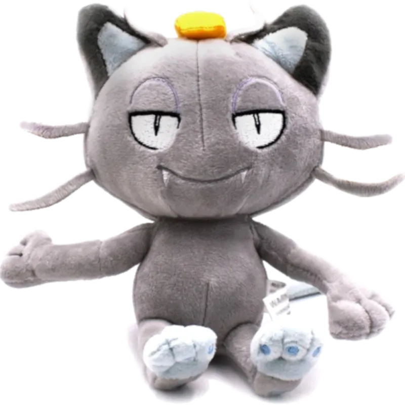 Pelúcia Pokémon: Meowth de Alola (18cm)