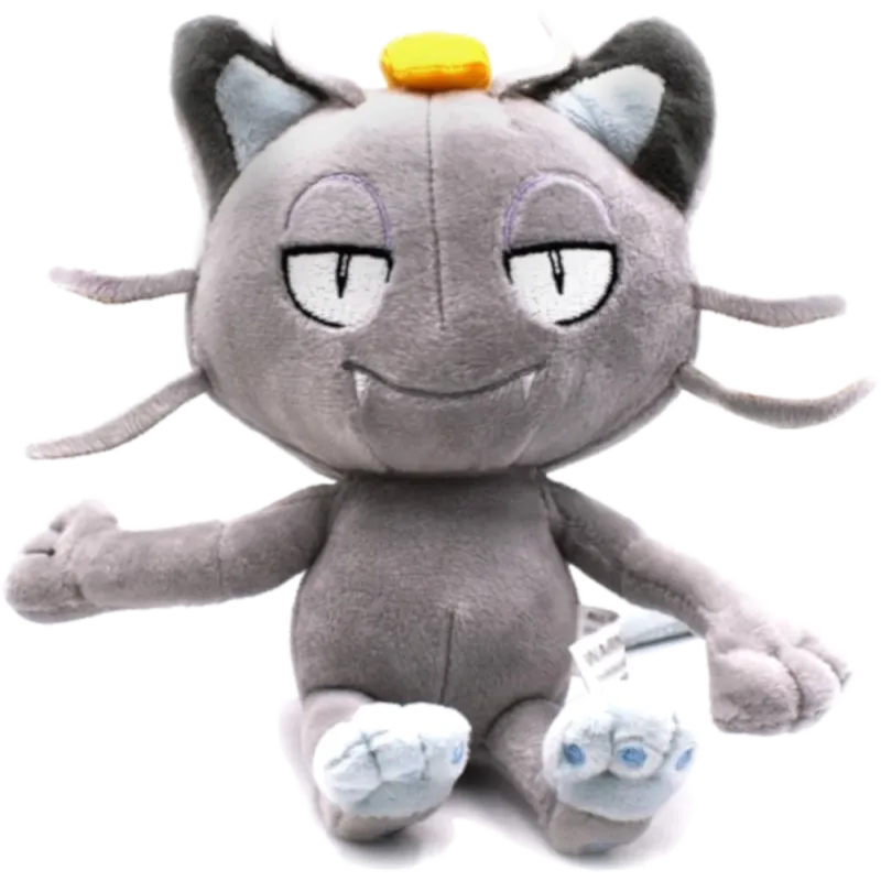 Pelúcia Pokémon: Meowth de Alola (18cm)