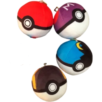 Pelúcia Pokémon: Pokébolas (4 cores)